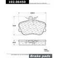 Centric Parts CTEK Brake Pads, 102.06550 102.06550